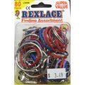 Rexlace Finding Assortment Certification, 80 Piece RE29563